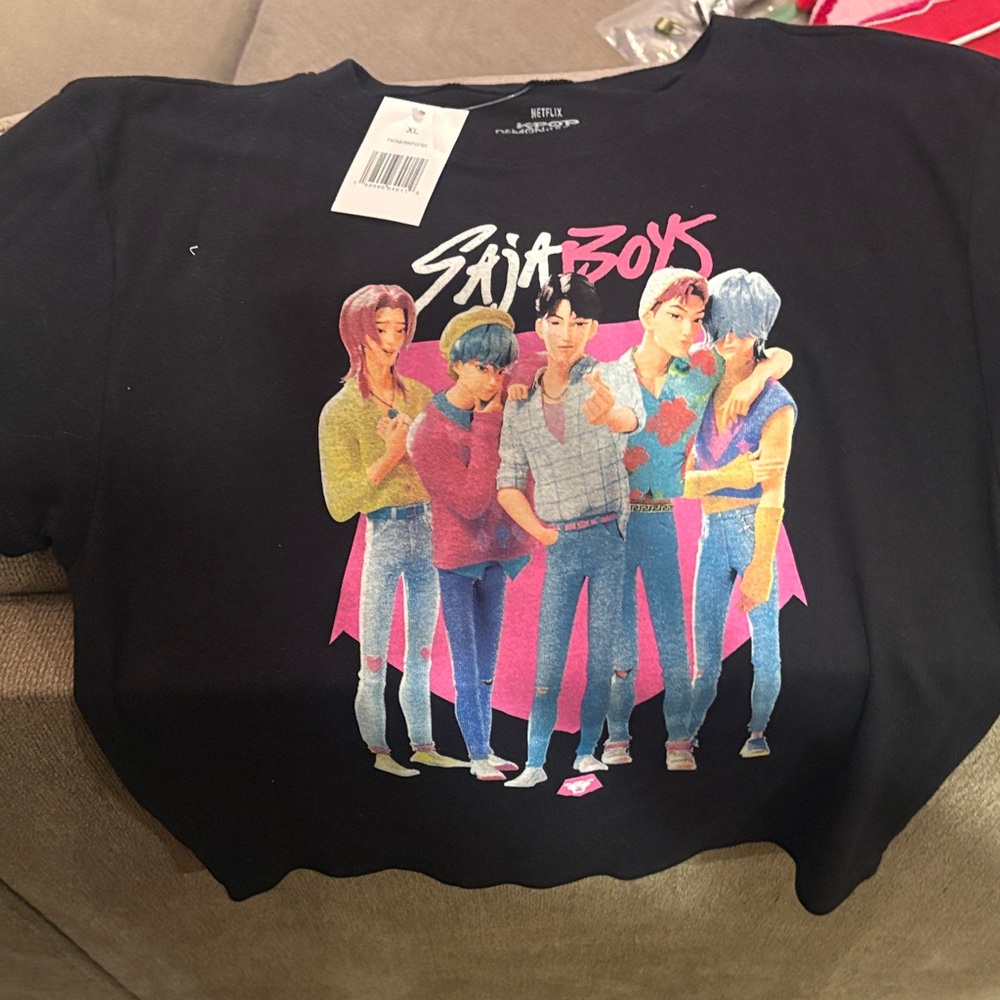Netflix Black Saiya Boys Kids T-Shirt